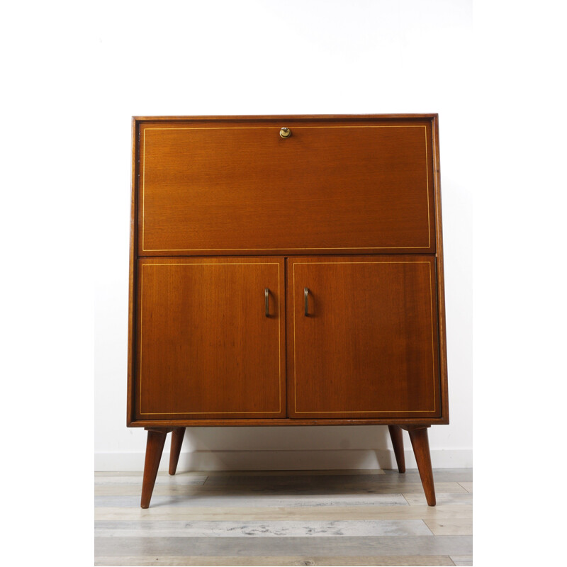 Vintage wooden secretary from the 50s by Multilux