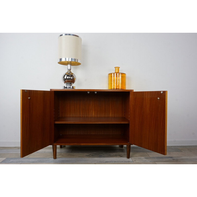 Small vintage sideboard in teak from the 60s