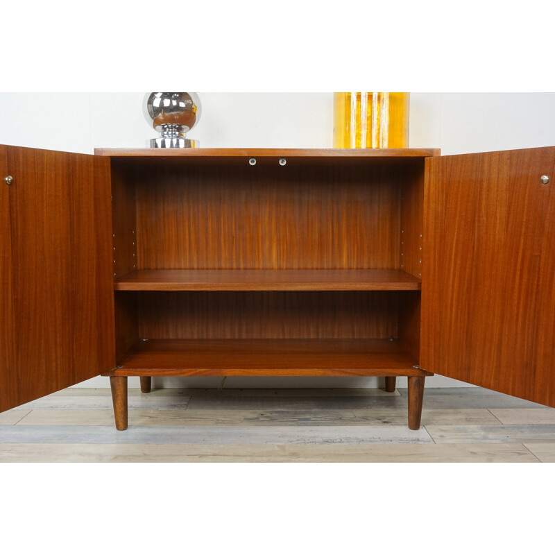 Small vintage sideboard in teak from the 60s
