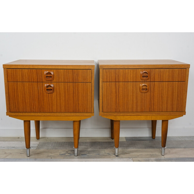 Vintage pair of night stands from the 50s