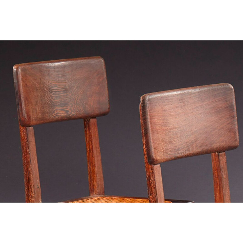 Suite de 6 chaises à repas 1930