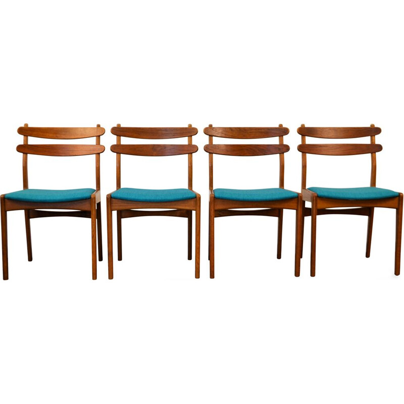  Set of 4 vintage dining chairs from the 50's