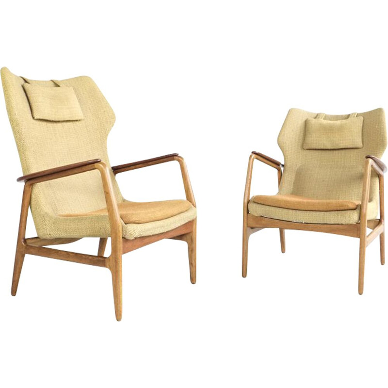 Suite de 2 fauteuils vintage par Aksel Bender Madsen pour Bovenkamp