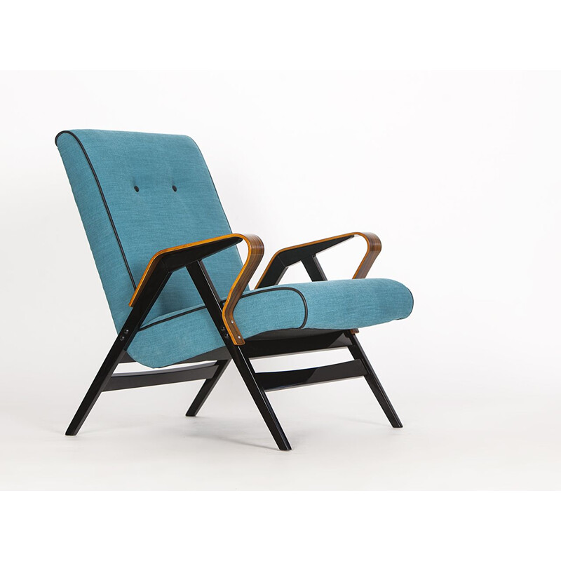 Vintage blue Armchair from Tatra, 1960s