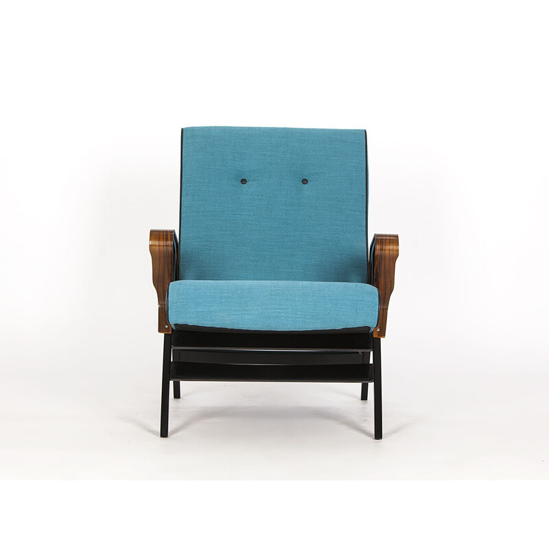 Vintage blue Armchair from Tatra, 1960s