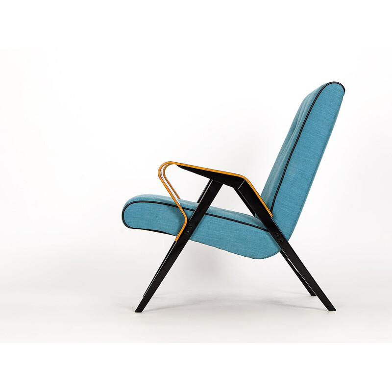 Vintage blue Armchair from Tatra, 1960s