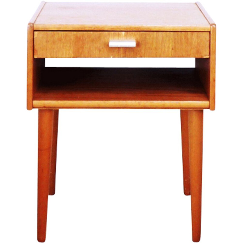 Vintage 1960's teak bedside table