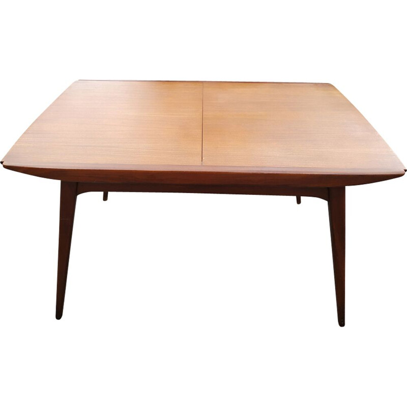 Table vintage scandinave extensible par Louis van Teeffelen