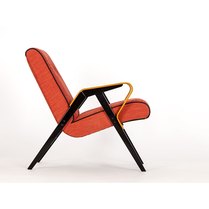 Vintage orange Armchair from Tatra, 1960s