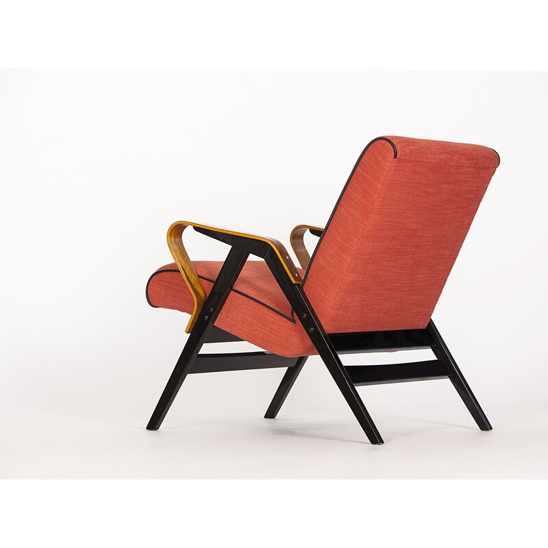 Vintage orange Armchair from Tatra, 1960s