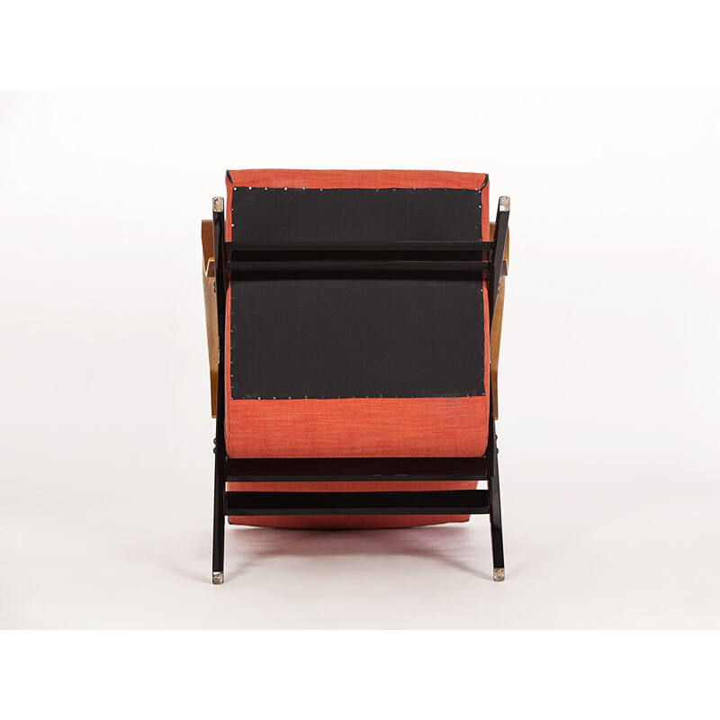 Vintage orange Armchair from Tatra, 1960s