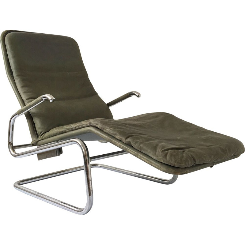 Cicero lounge chair in leather by Dux