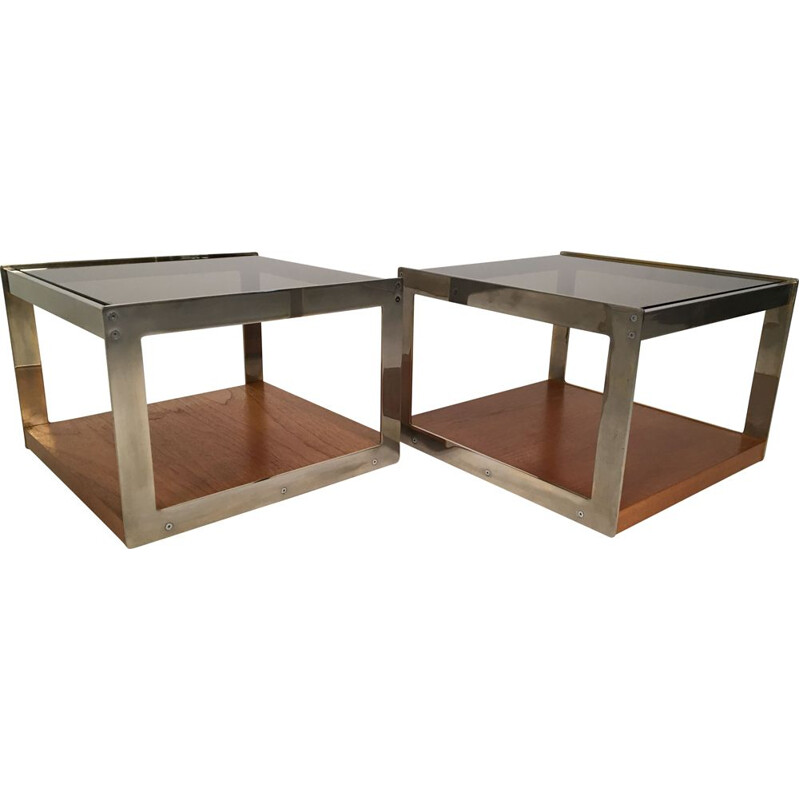 Pair of oak side tables by Richard Young