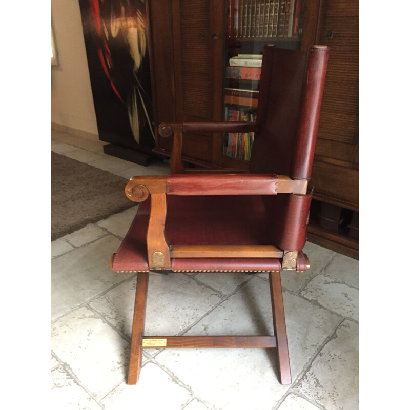 Vintage armchair, folding, edited by the Maison Grange, numbered 1095