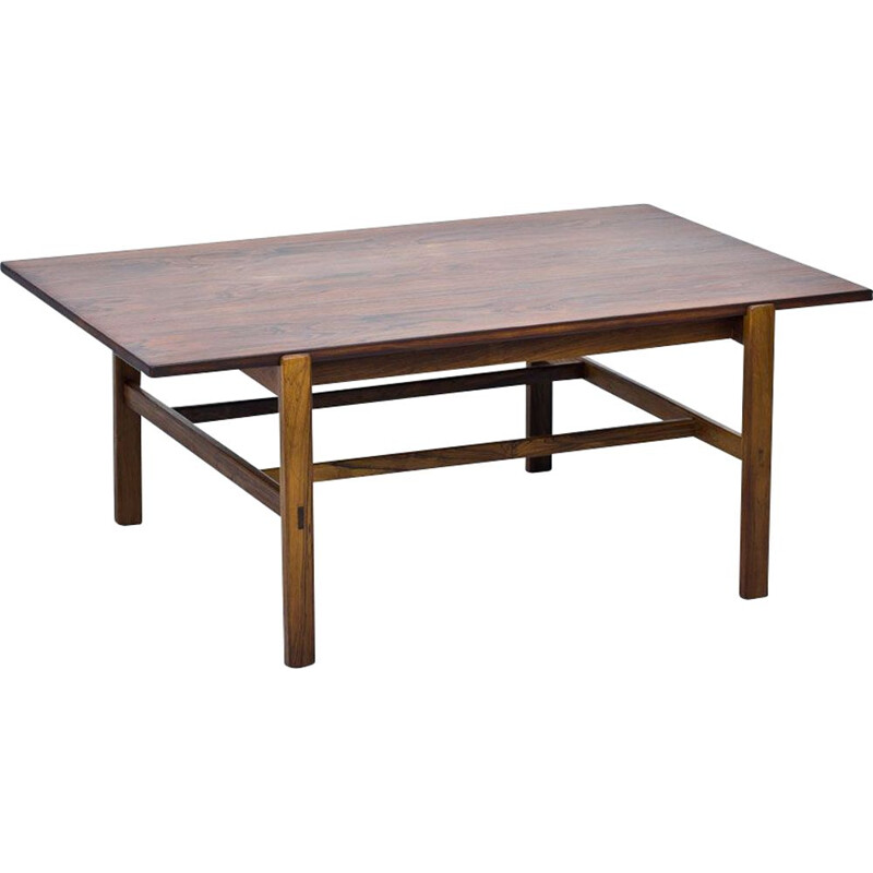 Vintage Coffee Table in Rosewood by Inge Davidson, Sweden, 1960s