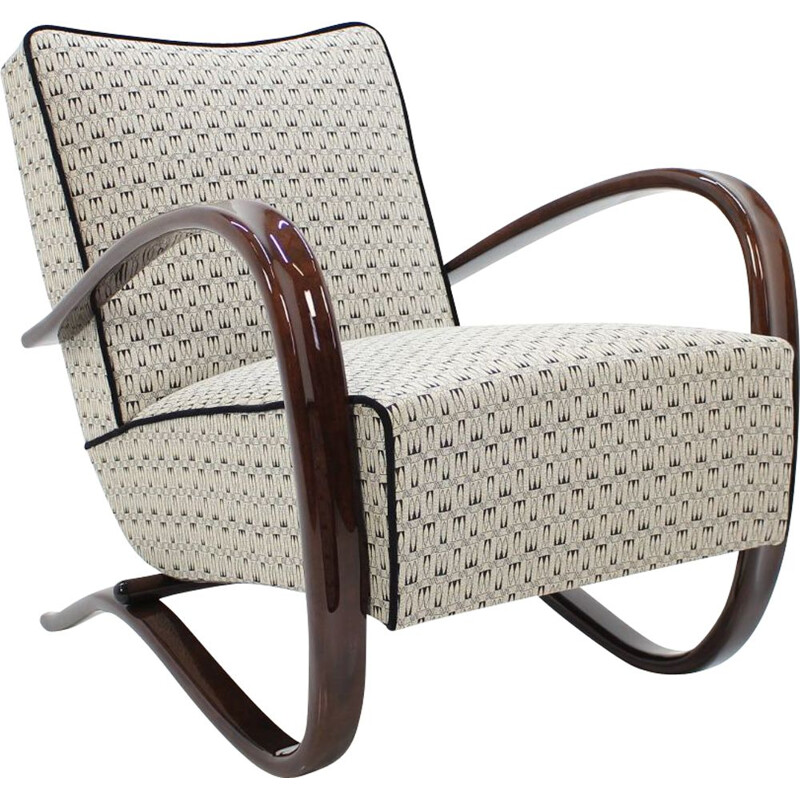 Vintage armchair by Jindrich Halabala 1930