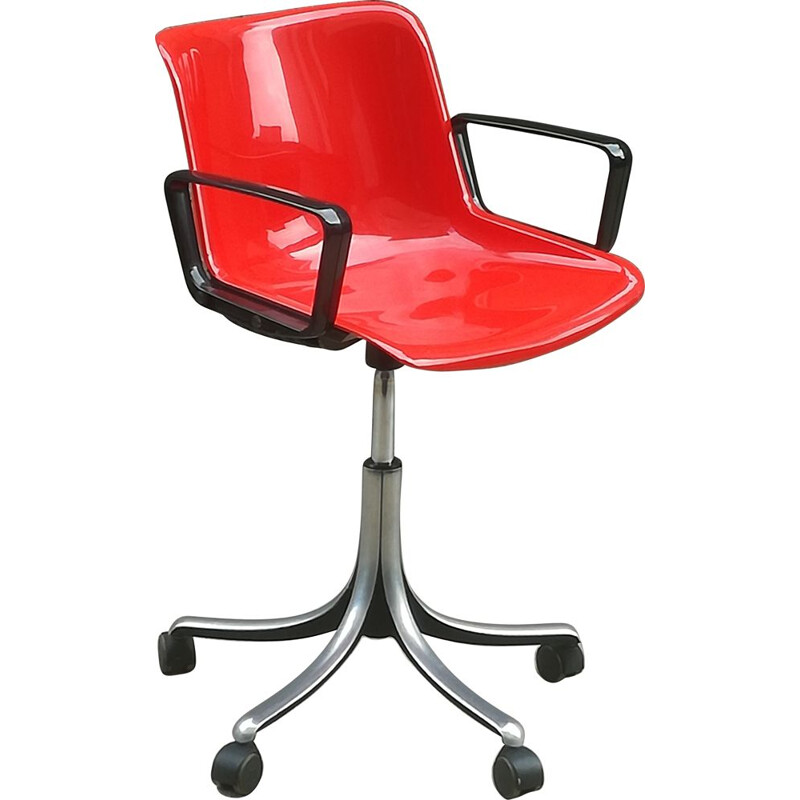 Vintage office chair Modus by Osvaldo Borsan for Tecno 1960 