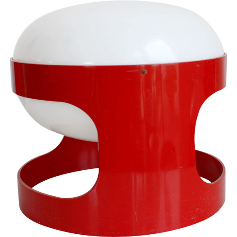 Red KD27 lamp by Joe Colombo for Kartell