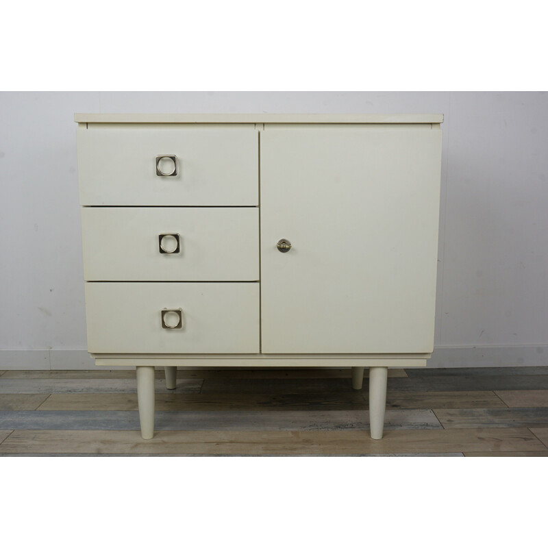 Vintage white storage cabinet