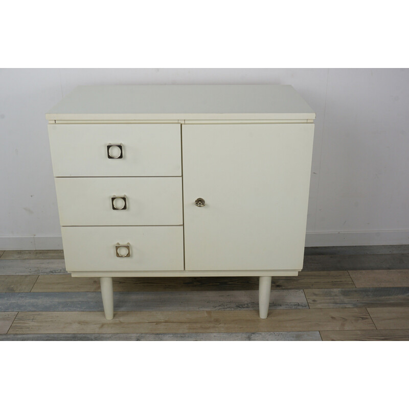 Vintage white storage cabinet