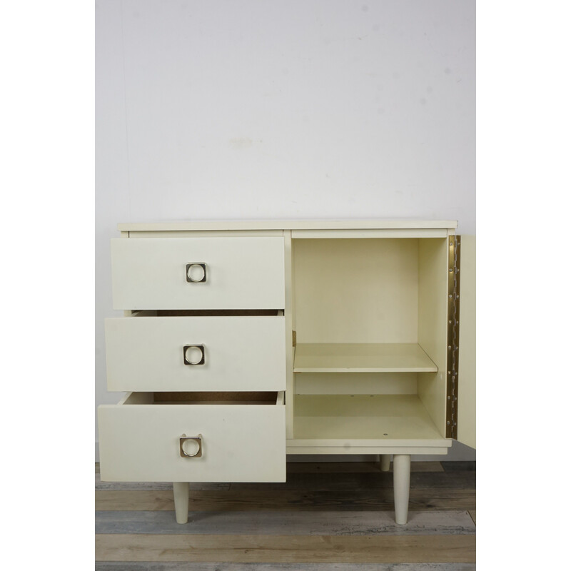 Vintage white storage cabinet