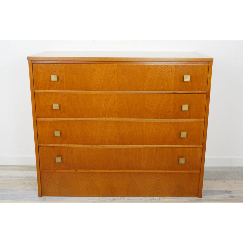 Vintage chest of drawers 4 drawers in teak 1950