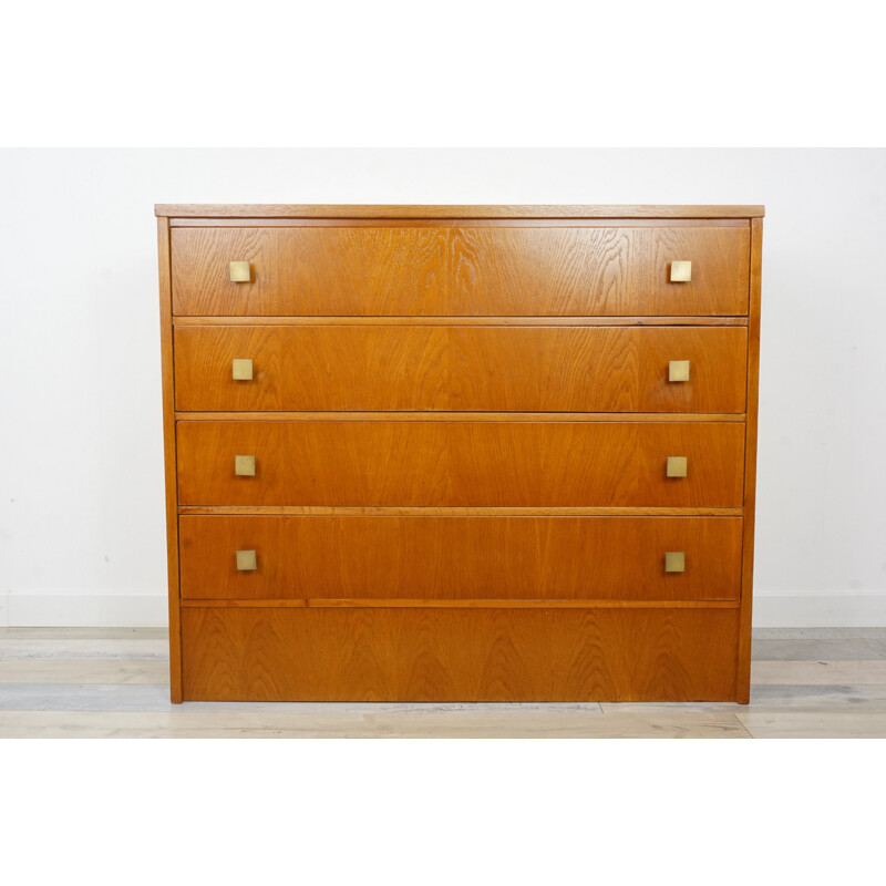 Vintage chest of drawers 4 drawers in teak 1950