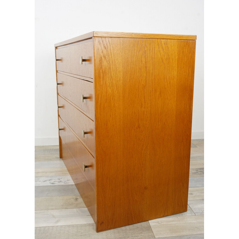 Vintage chest of drawers 4 drawers in teak 1950