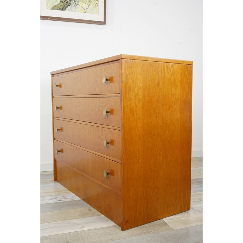 Vintage chest of drawers 4 drawers in teak 1950