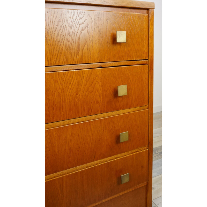 Vintage chest of drawers 4 drawers in teak 1950