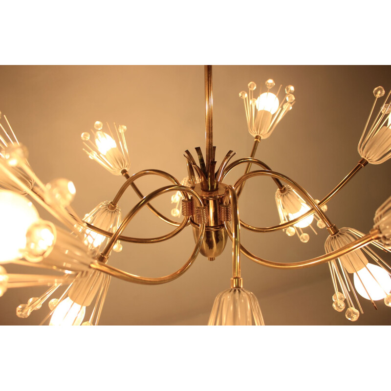 Vintage chandelier Sputnik Emil Stejnar Rupert Nikoll