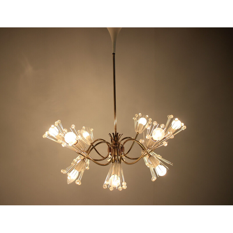 Vintage chandelier Sputnik Emil Stejnar Rupert Nikoll