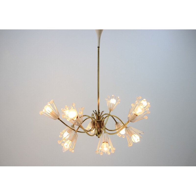 Vintage chandelier Sputnik Emil Stejnar Rupert Nikoll