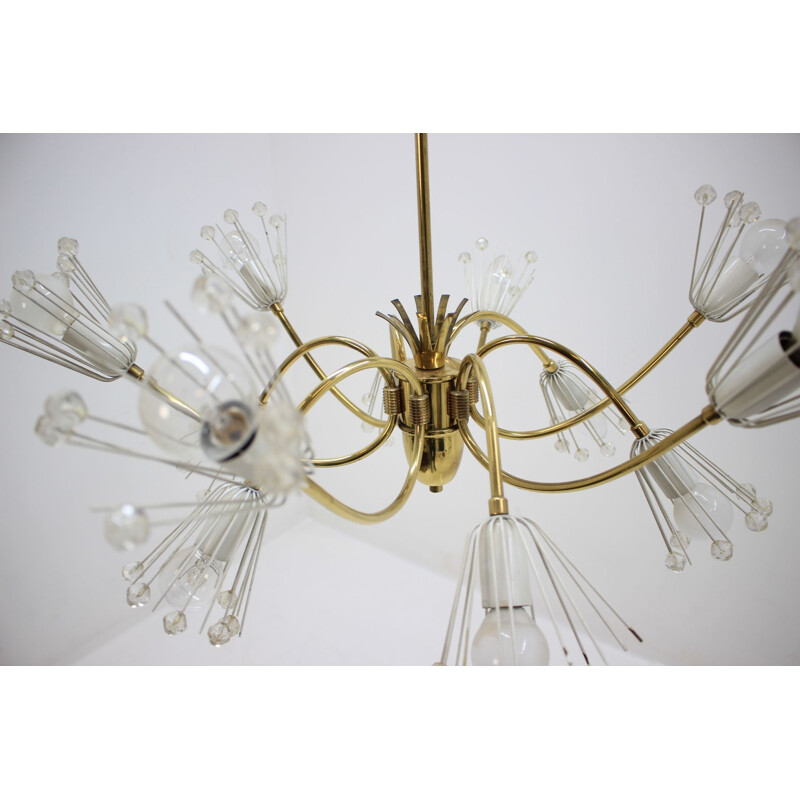 Vintage chandelier Sputnik Emil Stejnar Rupert Nikoll