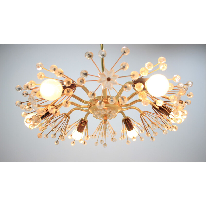 Vintage chandelier Sputnik Emil Stejnar Rupert Nikoll