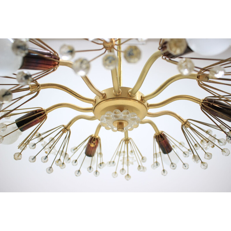 Vintage chandelier Sputnik Emil Stejnar Rupert Nikoll