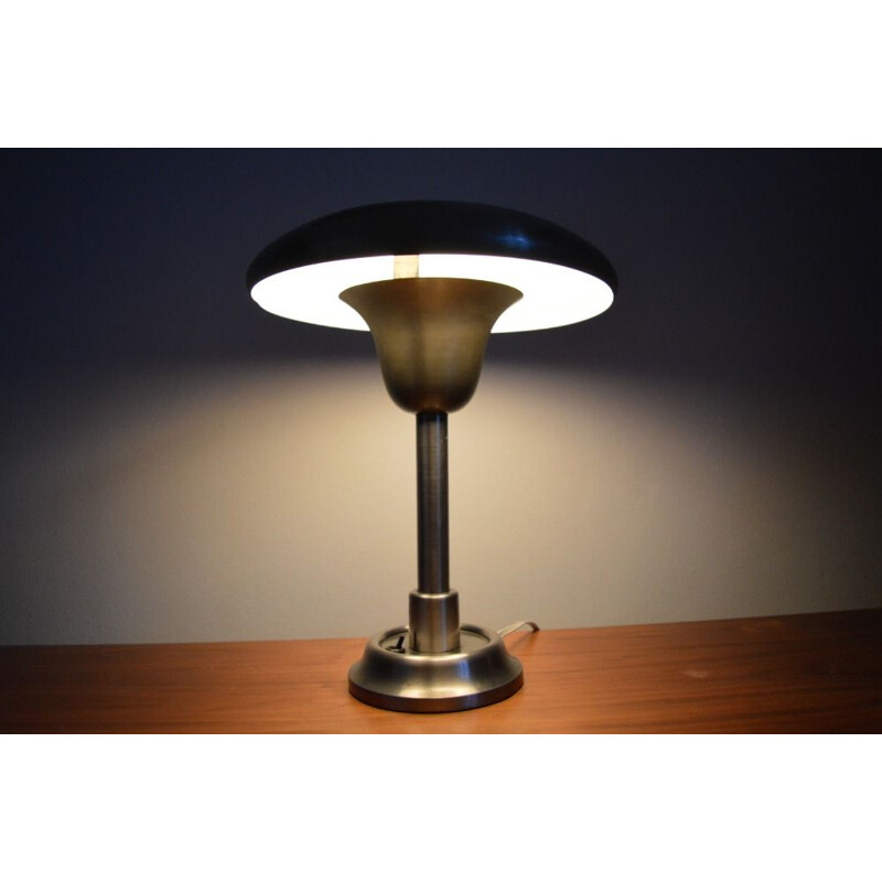 Vintage Bauhaus table chrome lamp