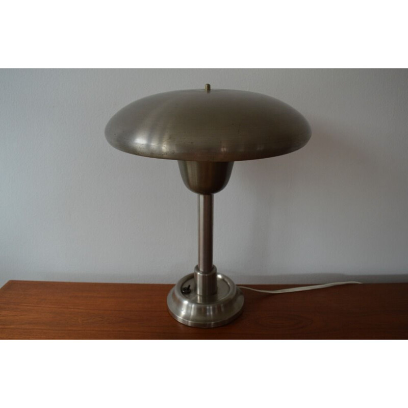 Vintage Bauhaus table chrome lamp