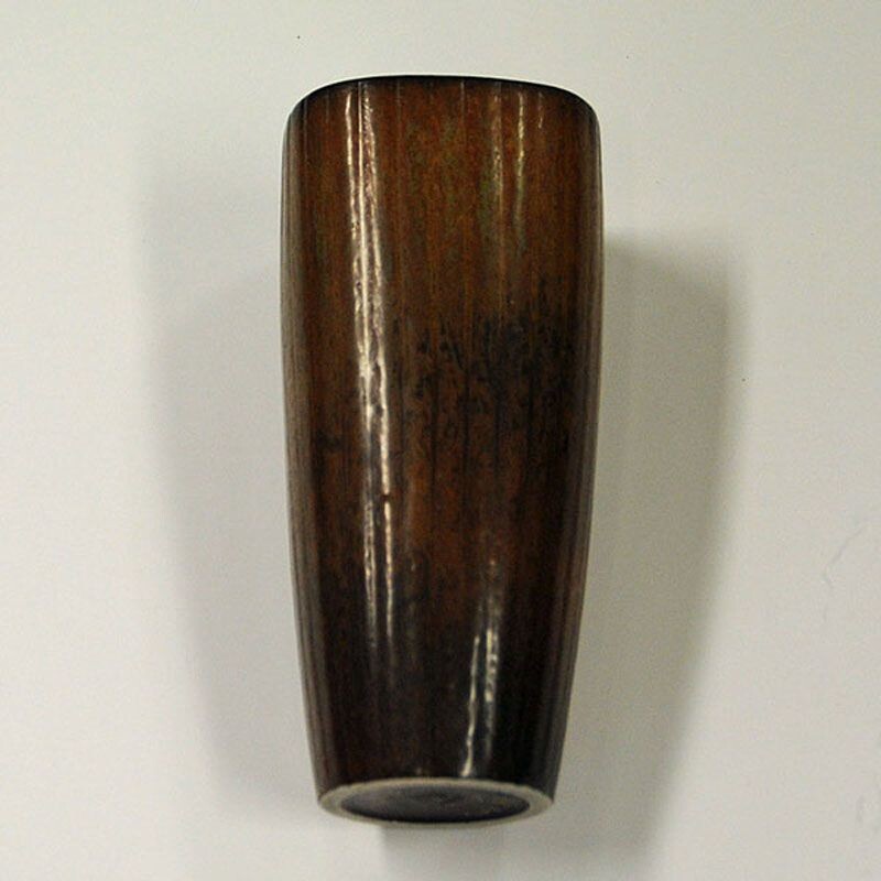 Vintage Vase in Ceramic, Brown, by Gunnar Nylund, Rorstrand, Sweden 1950s 