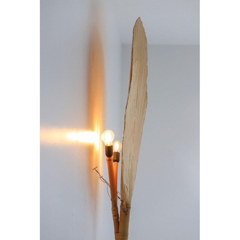 Vintage floor lamp, Uchiwa by Ingo Maurer 