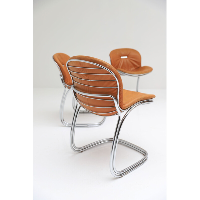 Ensemble de 6 chaises vintage Sabrina par Gastone Rinaldi pour Rima, années 1970