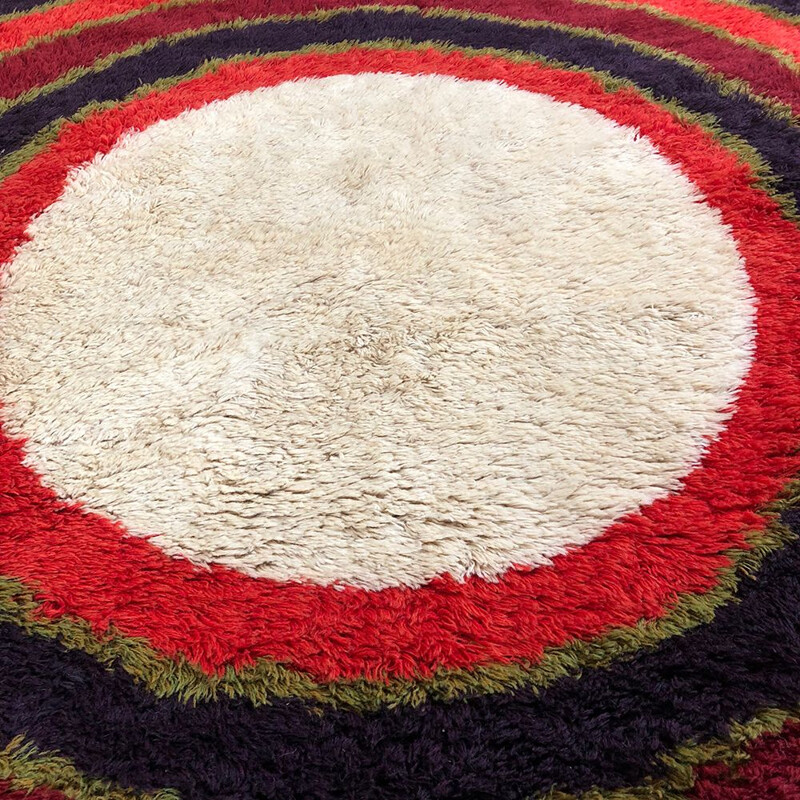 Tapis vintage RYA en laine par Hojer Eksport Wilton, danois, années 1960