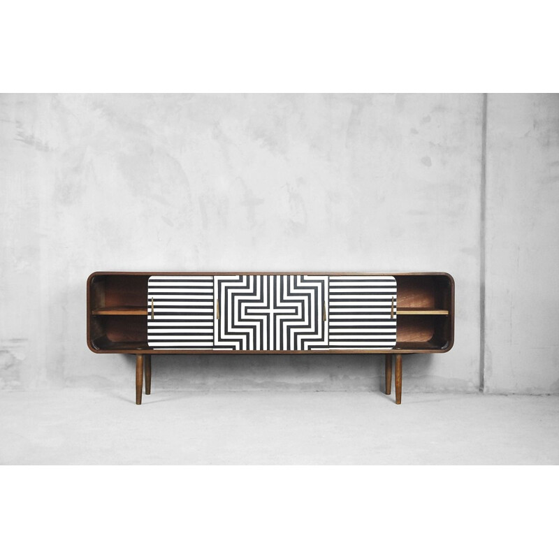 Longue enfilade scandinave en teck,1960