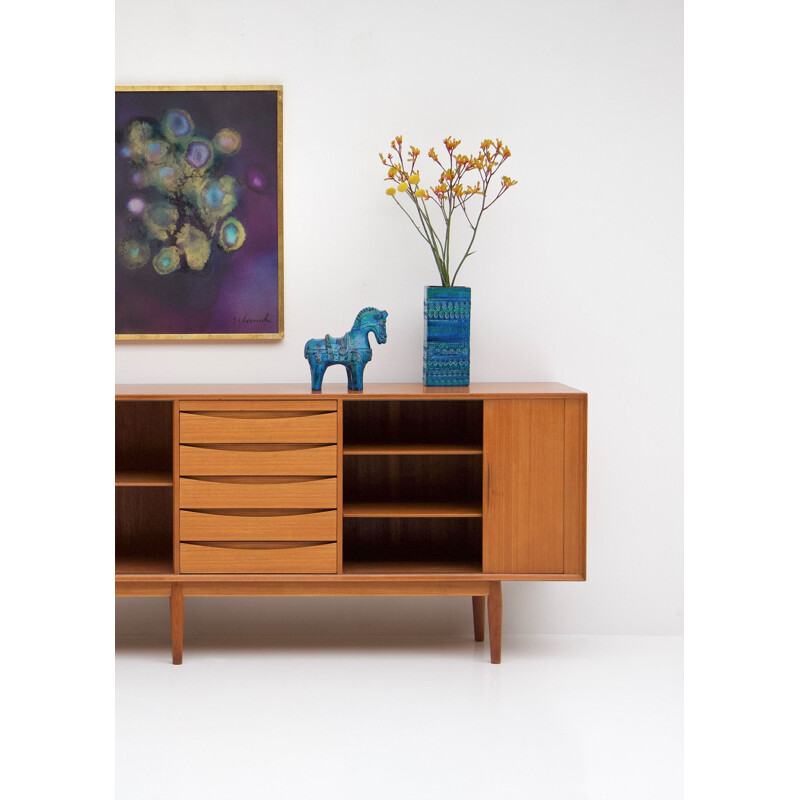 Long danish vintage sideboard by Arne Vodder,1960