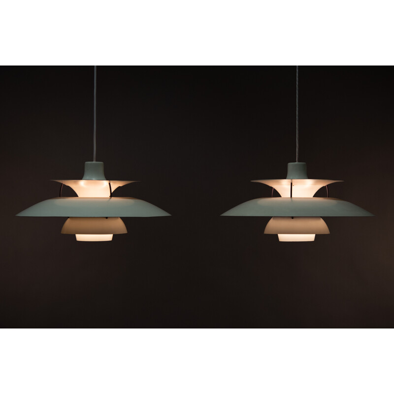 2 vintage pendant lamps by Poul Henningsen for Louis Poulsen,1950