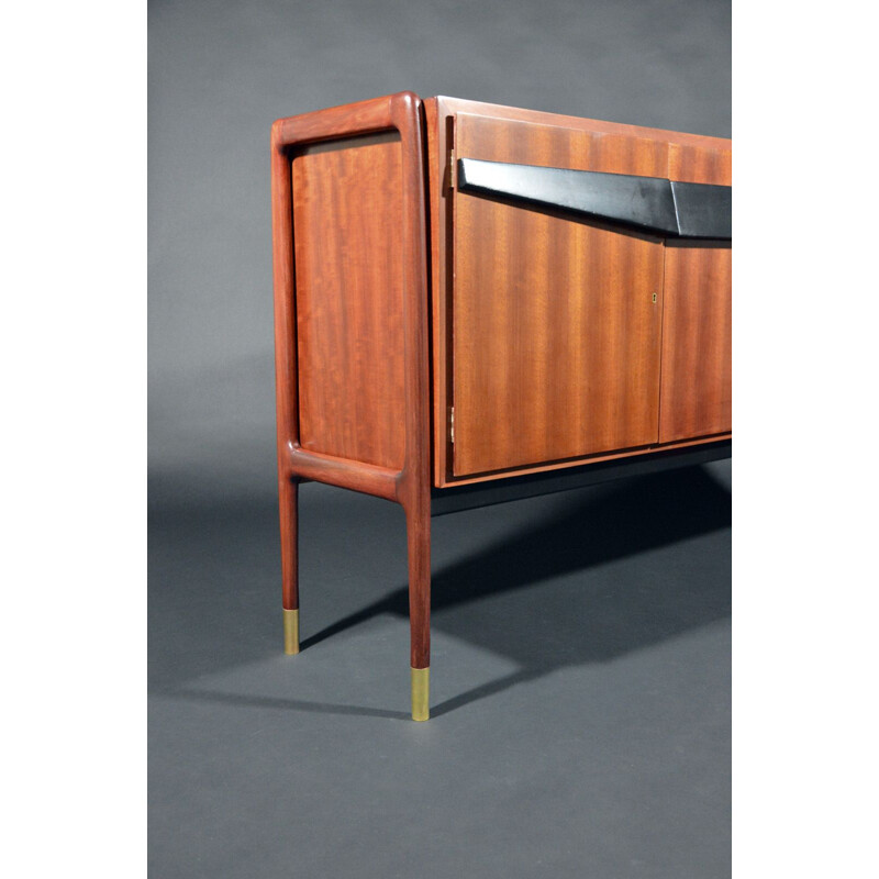 Vintage Sideboard Mahogany by Franco Cavatorta for Silvio Cavatorta, Italian, 1950s