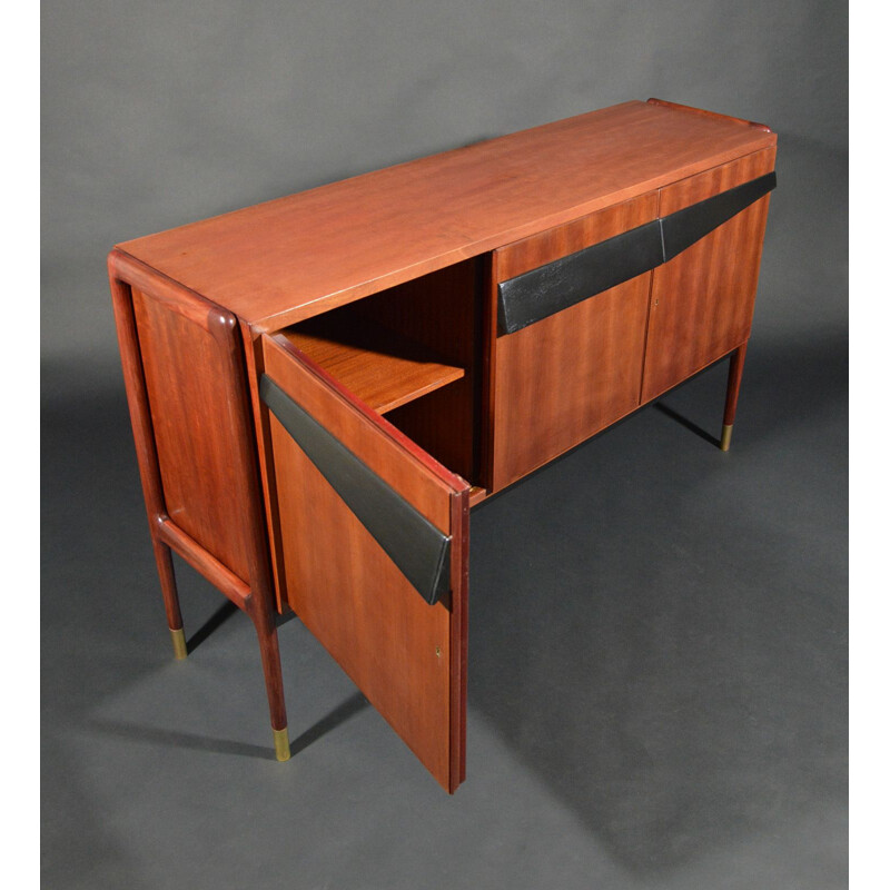 Vintage Sideboard Mahogany by Franco Cavatorta for Silvio Cavatorta, Italian, 1950s