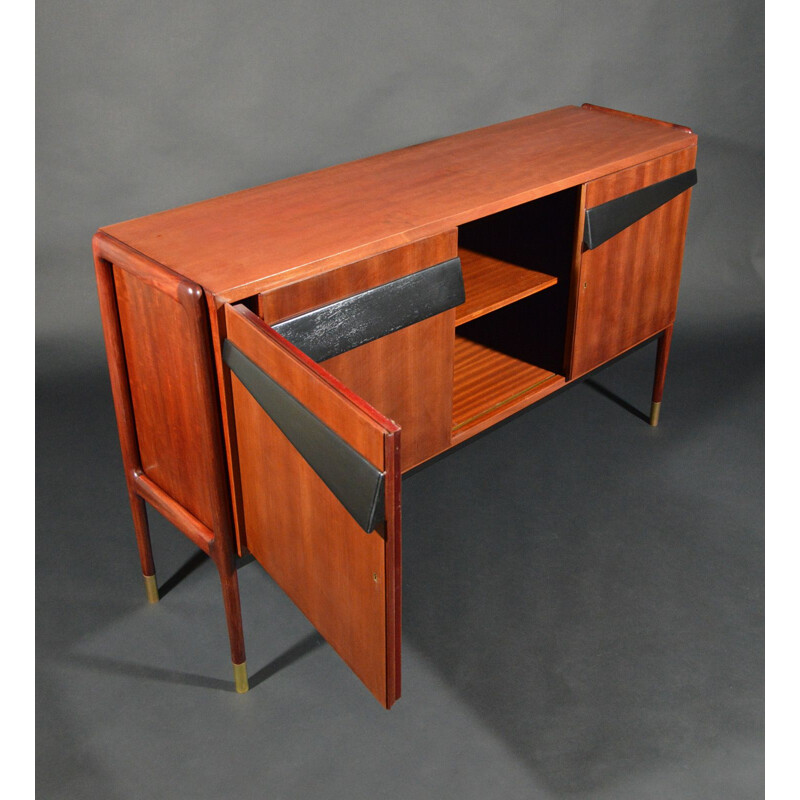 Vintage Sideboard Mahogany by Franco Cavatorta for Silvio Cavatorta, Italian, 1950s