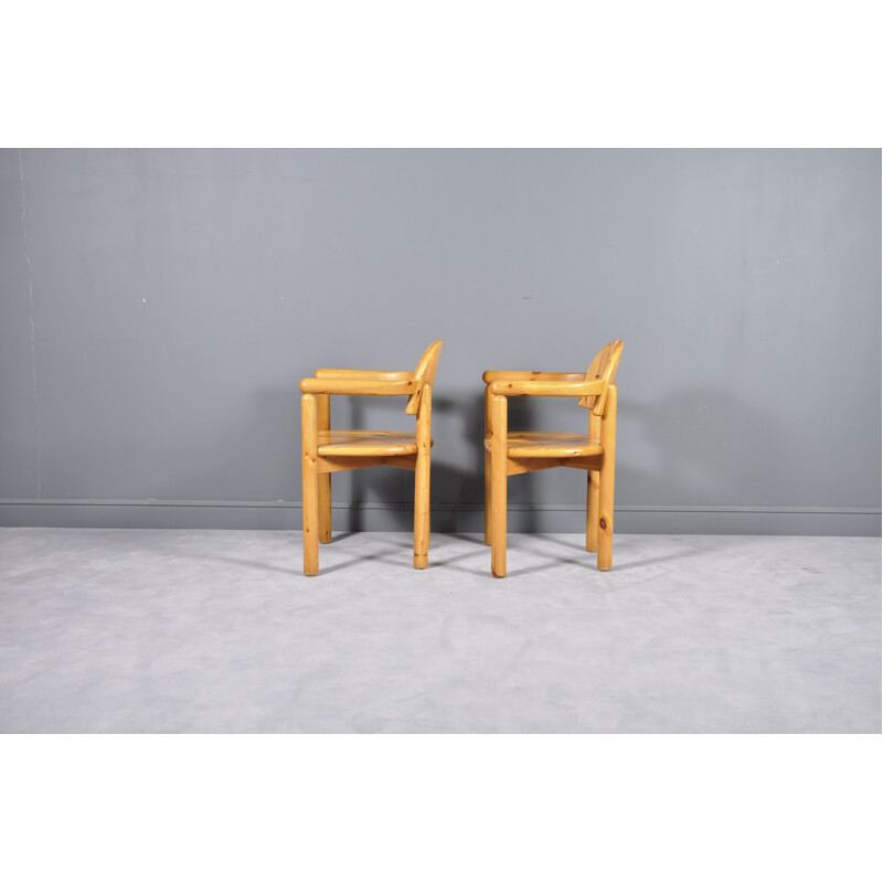 Set of 2 vintage Dining Chairs in pine wood by Rainer Daumiller for Hirtshals Sawmill, Sweden, 1970s