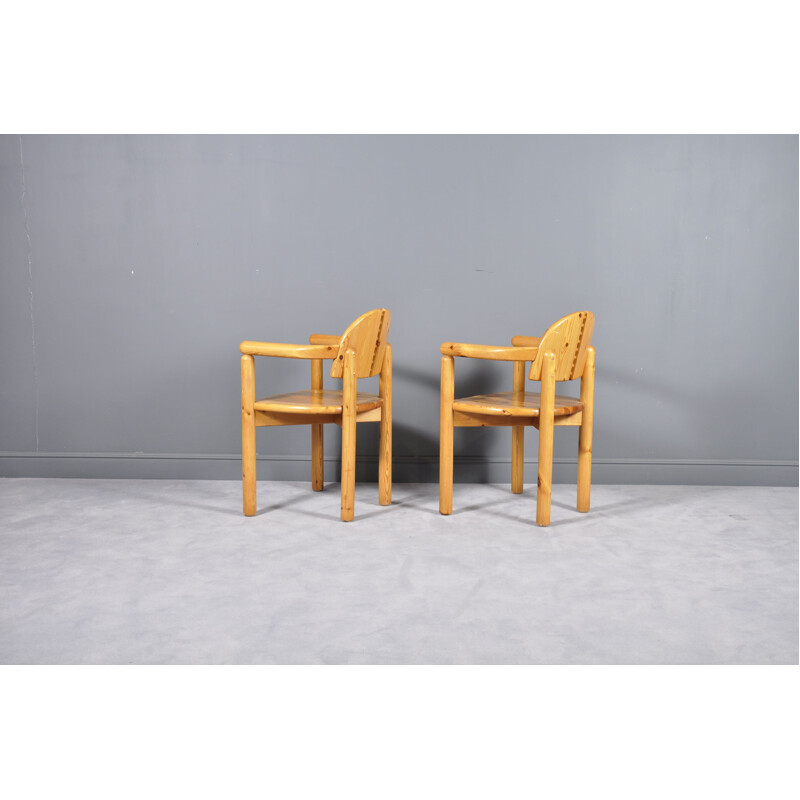 Set of 2 vintage Dining Chairs in pine wood by Rainer Daumiller for Hirtshals Sawmill, Sweden, 1970s